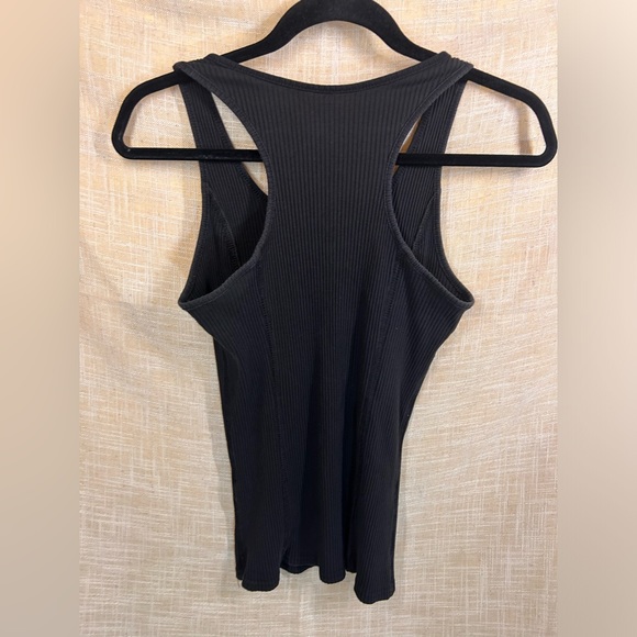 3/$15 Black Button Ribbed Tank Top. Great basic and very stretchy. - Picture 5 of 7
